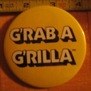 G'rab a G'rilla Pinback Button